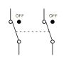 Toggle switch MTS-201 3А/250VAC 6А/125VAC ON-OFF DPST, 4 pins - 3