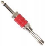 Jack mono 6.3mm M red - Vikiwat Jack mono 6.3mm M red