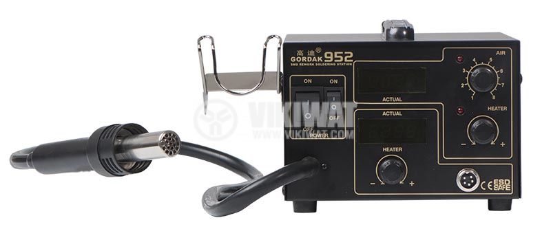 Hot air soldering station 952 with soldering iron 2 LED display - 1