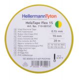 PVC изолационна лента, изолирбанд, HTAPE-FLEX15YE, 19mm x 20m, жълто-зелена - 2 - Викиват PVC изолационна лента, изолирбанд, HTAPE-FLEX15YE, 19mm x 20m, жълто-зелена - 2