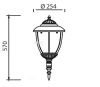 Градинска лампа Pacific Big 04, Е27, висяща, черна - 3