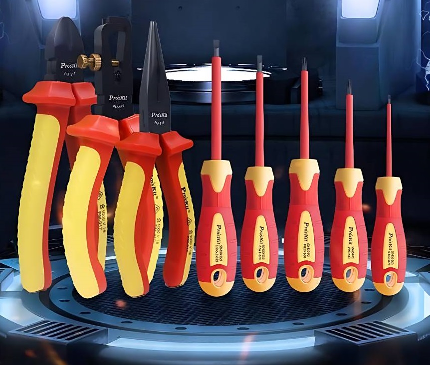 Комплект инструменти, 8 части, 5 отвертки, 3 клещи, PK-2801, PRO'S KIT