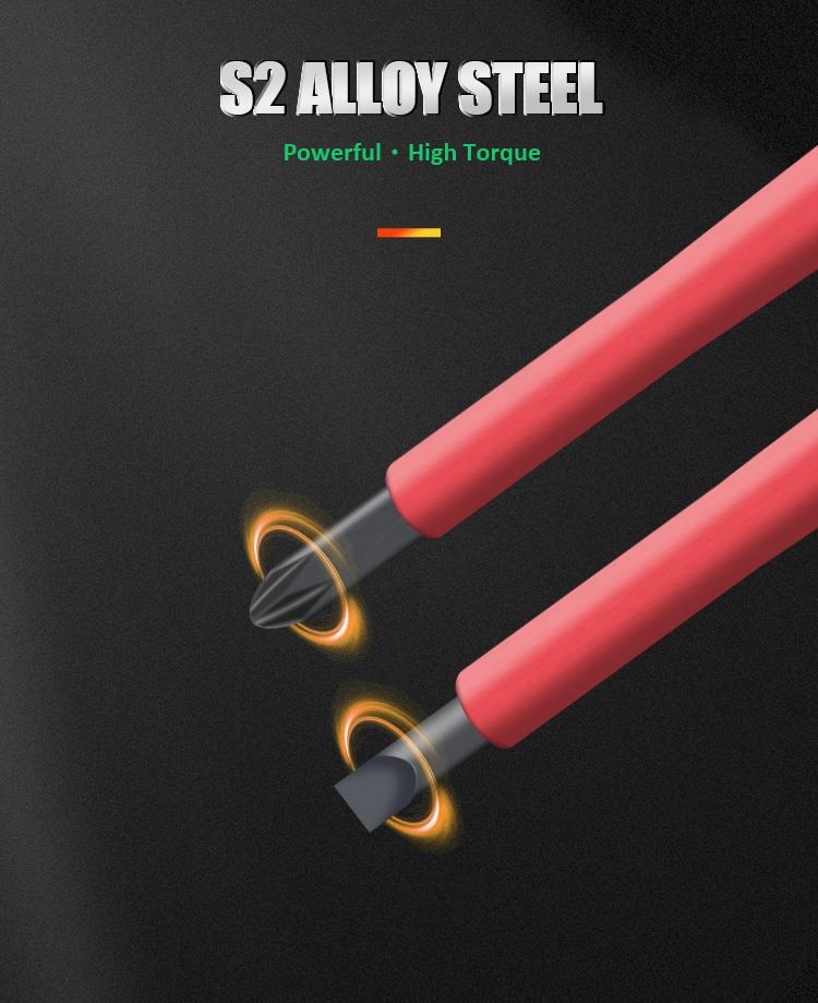 Tool set, 8 parts, 5 screwdrivers, 3 pliers, PK-2801, PRO'S KIT