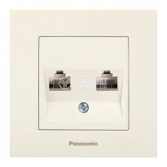 Panasonic Rj45 Double LAN Socket RJ45 (beige) | PANASONIC