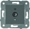 TV socket, Lossless, dark gray, WKTT0454-2DG, mechanism+cover plate - 1