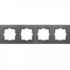 4-gang frame, Panasonic, horizontal, 81x296mm, dark gray, WKTF0804-2DG - 1
