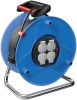 Extension reel, Brennenstuhl, GARANT, 4-way, 40m, 3x2.5mm2, thermal protection, blue, 1208300 - 1