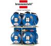 Extension reel, 4-way, 40m, 3x2.5mm2, thermal protection, blue, 1208300 - 2