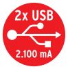 Разклонител с 2 USB зарядни порта 1153520222 - 3