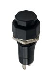 Бутонен превключвател, бутон, OFF - ON, отвор ф12, 2A/230VAC, SPST