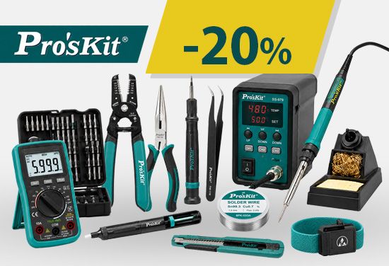 -20% на Pro`s KIT инструменти за електронната, компютърната, мрежовата и телекомуникационната индустрии
