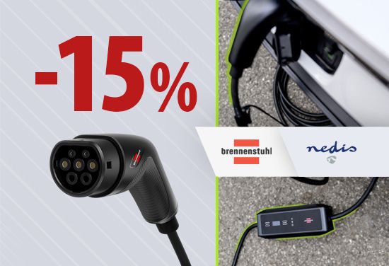 -15% на всички зарядни станции за електромобили на Brennenstuhl и Nedis
