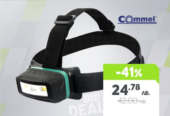 -41% на USB зареждащ се LED челник за глава от Commel
