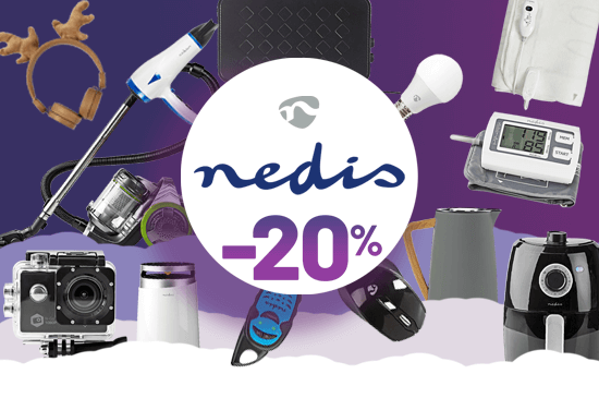 Everything from Nedis now at -20%. Home appliances, Smart home, Audio-video cables, Computer peripherals and more. Over 900 products.
