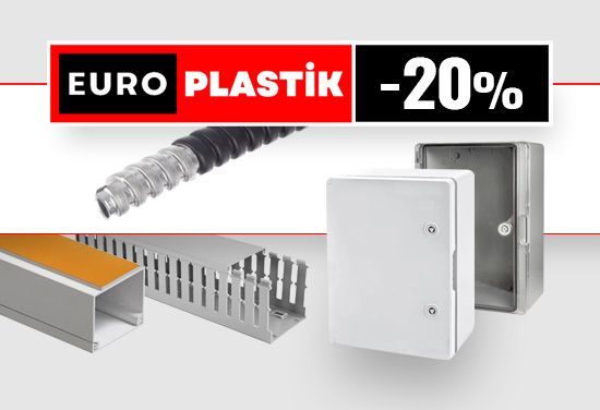 -20% на кутии и кабелни канали от Euro Plastik