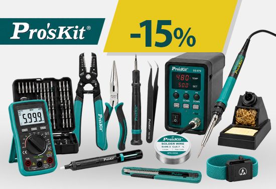 -15% на Pro`s KIT инструменти за електронната, компютърната, мрежовата и телекомуникационната индустрии
